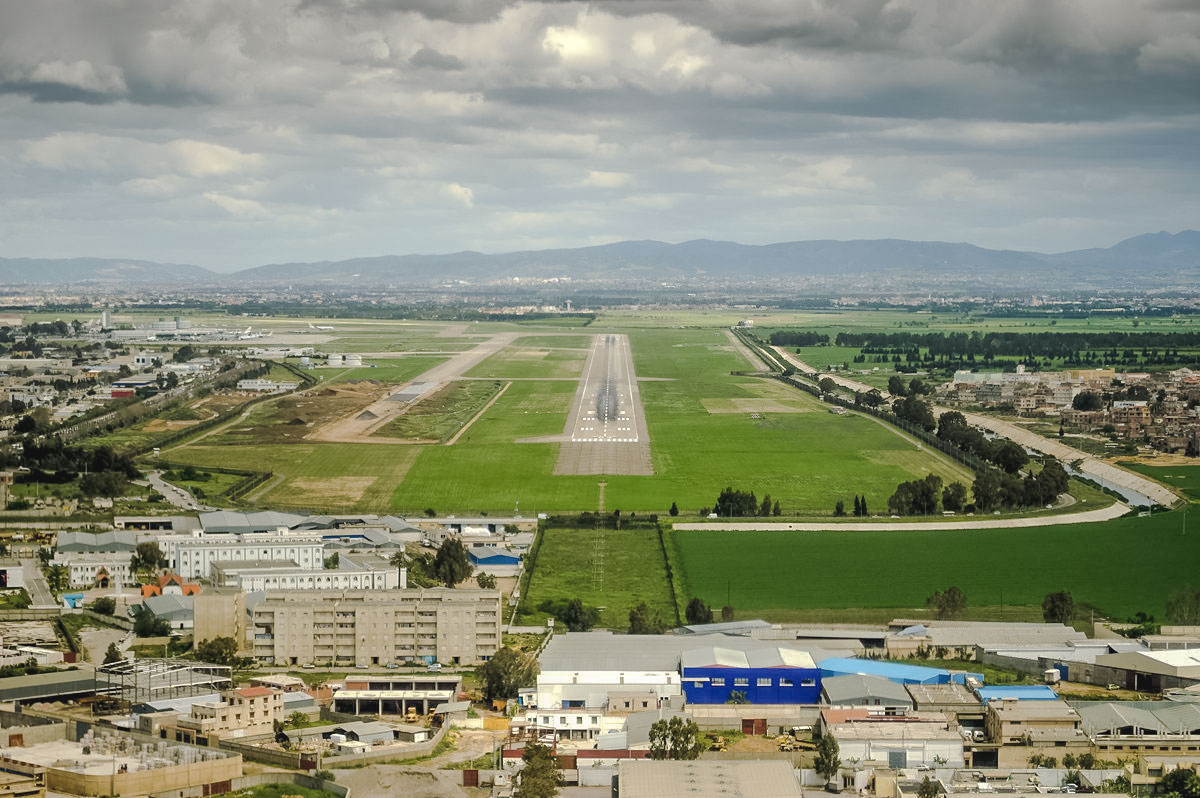 Image shows Algiers Airport from above