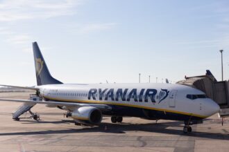 A Ryanair Boeing 737 aircraft