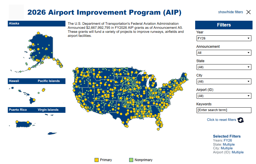 An interactive dashboard titled 