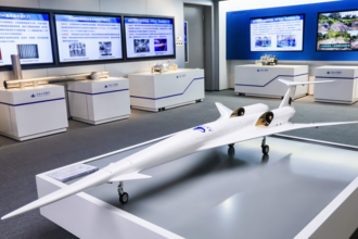 Image shows scale model of TMS-10