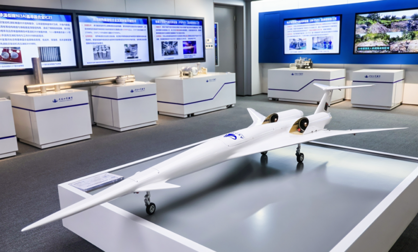 Image shows scale model of TMS-10