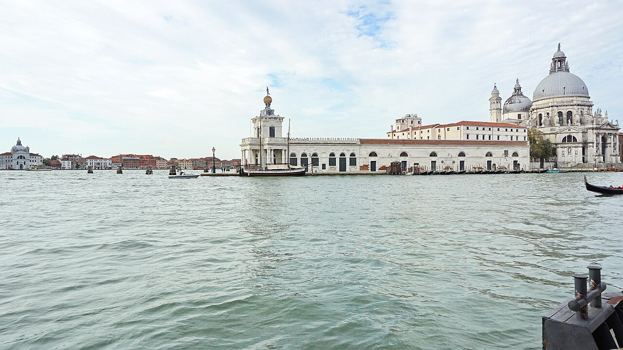 Punta della Dogana and Santa Maria della Salute beside the Grand Canal in Venice