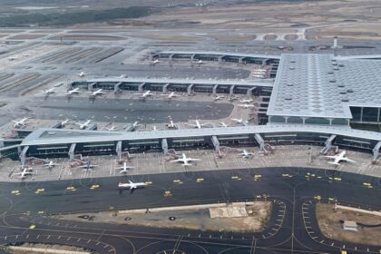 Aerial view of Istanbul Airport