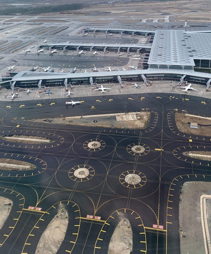 Aerial view of Istanbul Airport