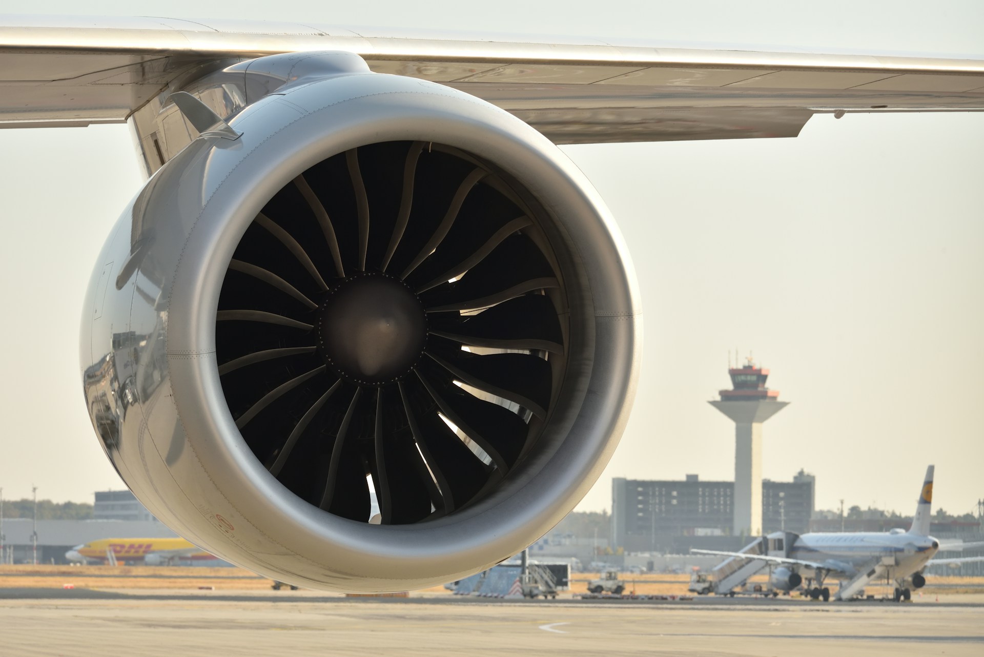 Engine of plane 