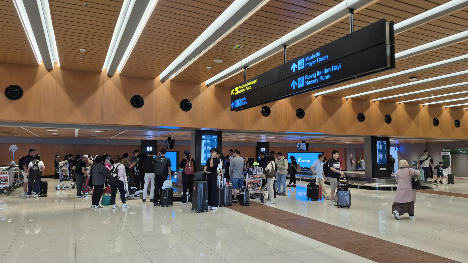 Passengers in Jakarta airport