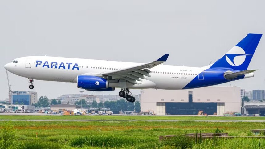 A plane from Parata Airways