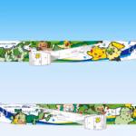Green Pokémon Jet design featuring Grass Pokémon