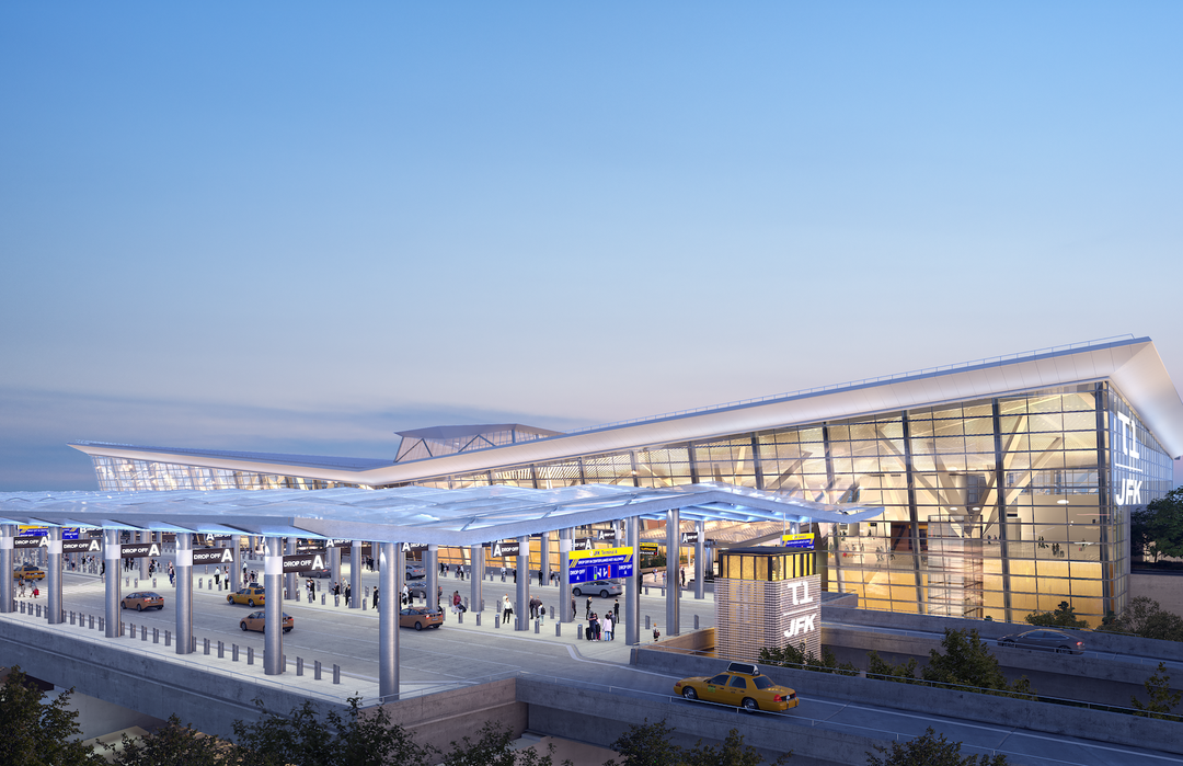 An image of New York JFK airport's new terminal one