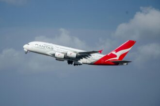 Qantas flight midair