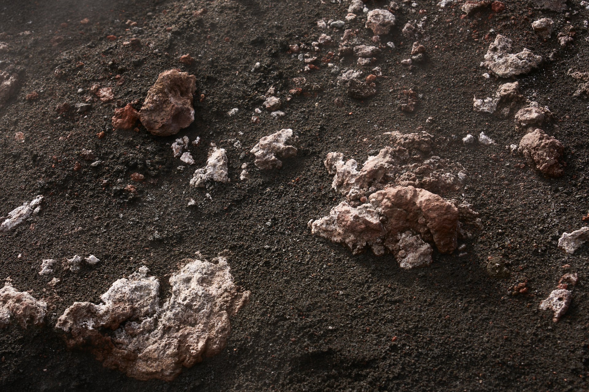 Volcanic ash and sediments