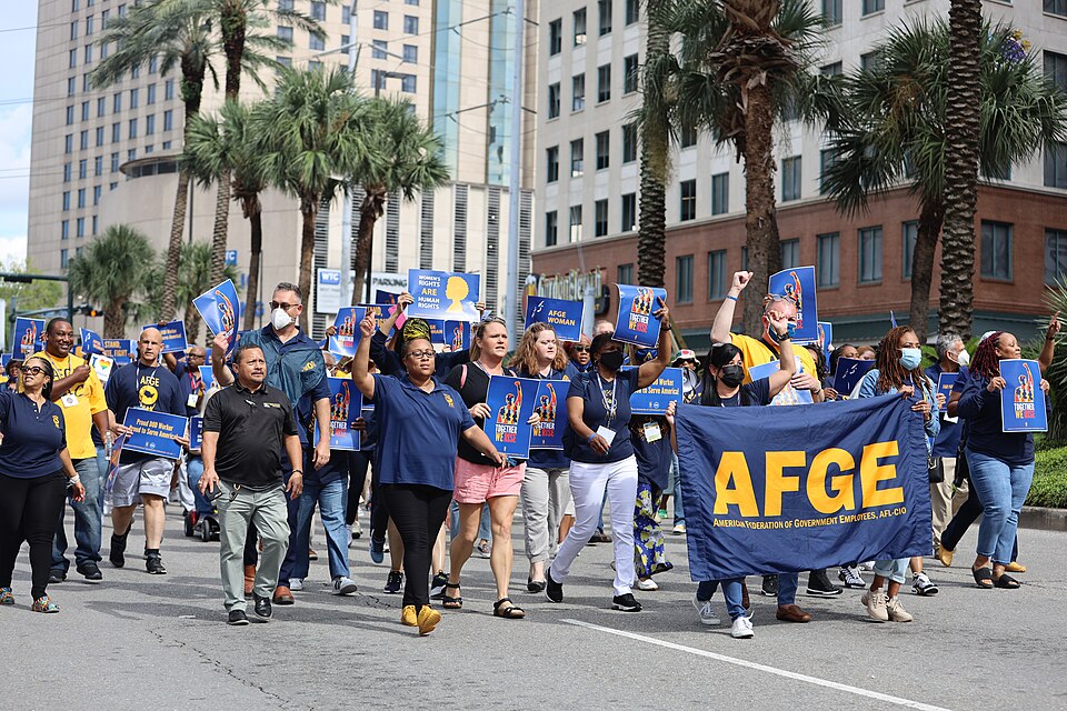 Picture depicting an AFGE rally