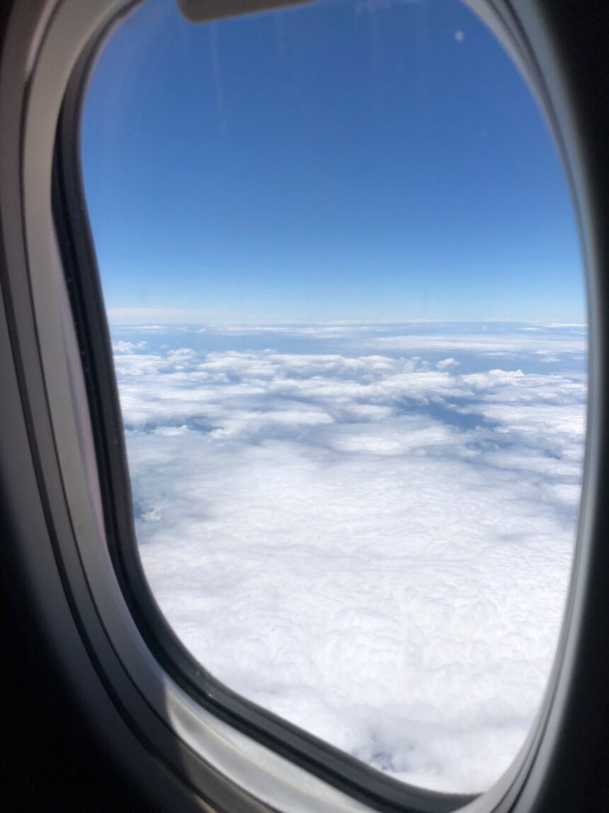 Cloudy airplane window capture - somewhere between Rio Grande do Sul and Rio de Janeiro © Creative Commons Attribution 4.0