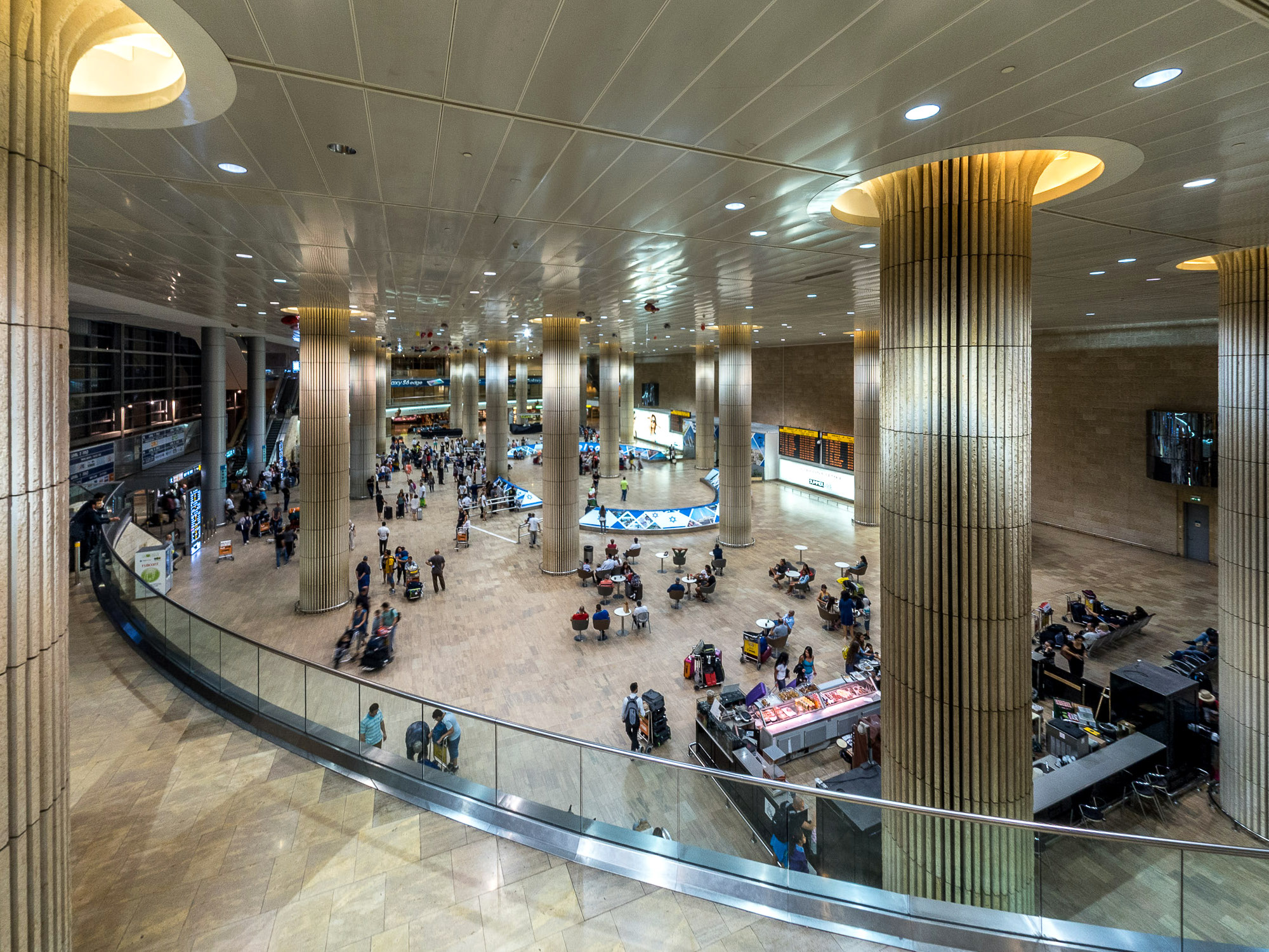 Image shows Ben Gurion Airport terminal in Israel 