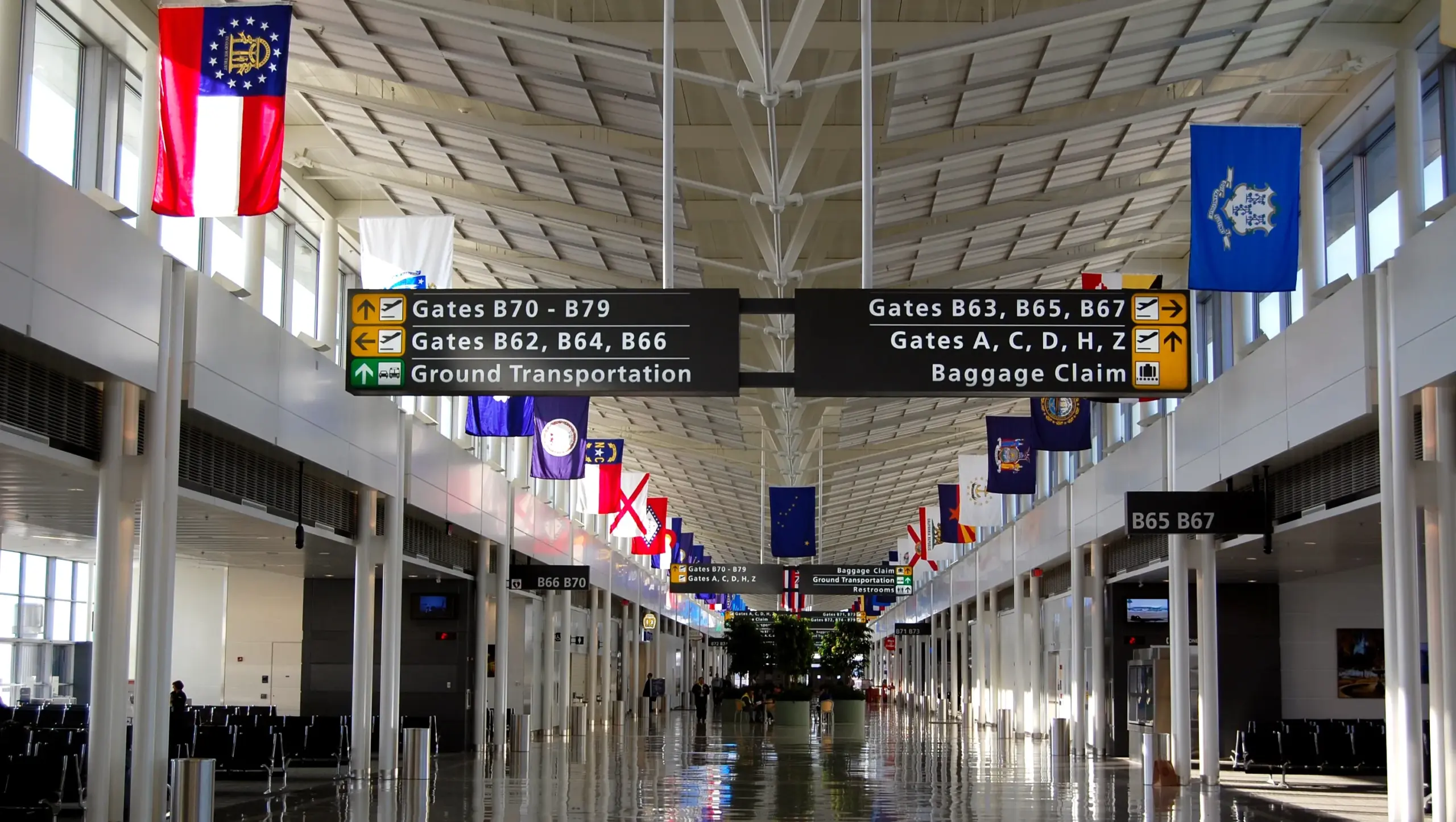 Inside of Washington Dulles International Airport