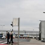 Image shows the drop off point at Heathrow terminal 4