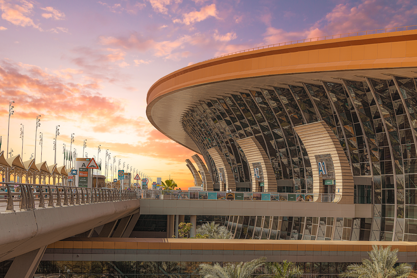 Outside of King Abdulaziz International Airport.