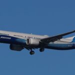 Image shows a Boeing 737 Max 10 demonstrator