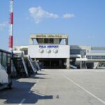Photo of the outside of Pula Airport in Croatia