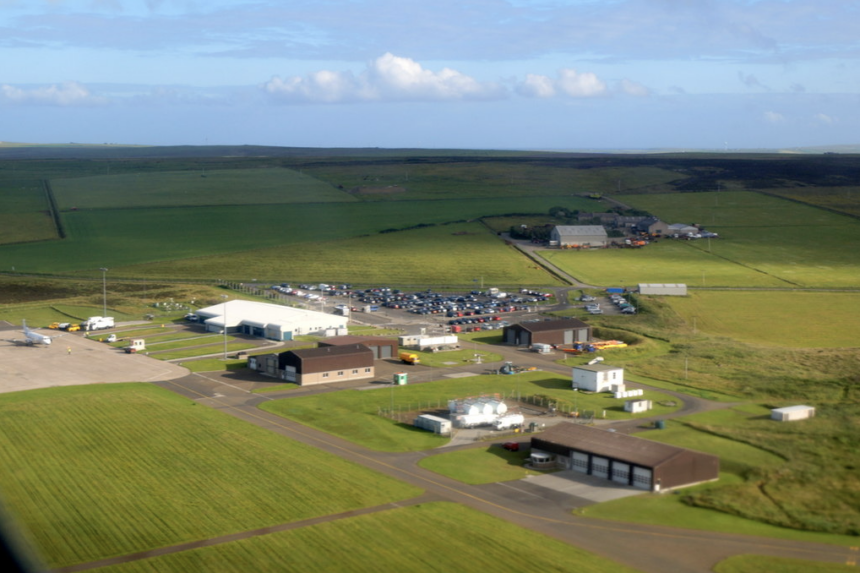 Kirkwall Airport from the air © Mike Pennington