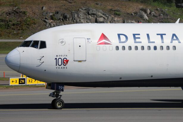 A Delta Air Lines Boeing 767-332ER spotted on the ground at Stockholm Arlanda Airport.