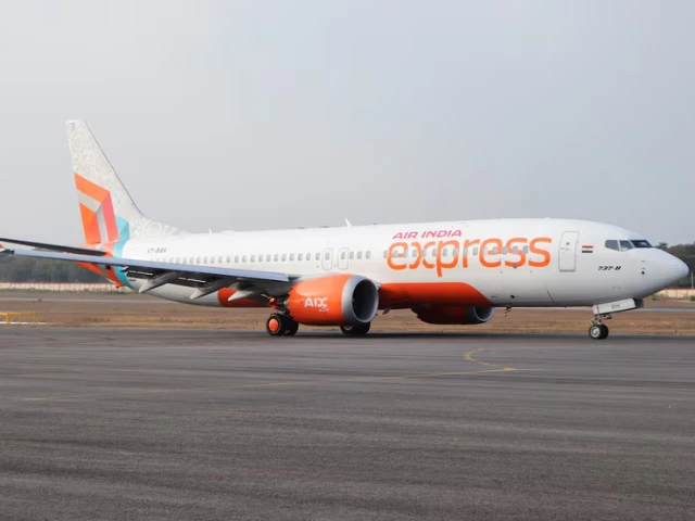 Air India Express Boeing aircraft on the tarmac.