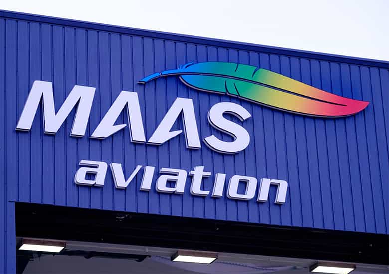 MAAS Aviation signage