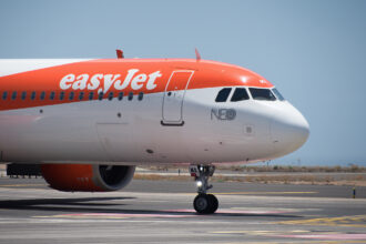 Image of a easyJet Airlines plane taxiing at Tenerife. Tenerife, Spain june 23st, 2024. easyJet (A321 NEO Livery) Airbus A321-251NX © Pavel1964 https://depositphotos.com/home.html